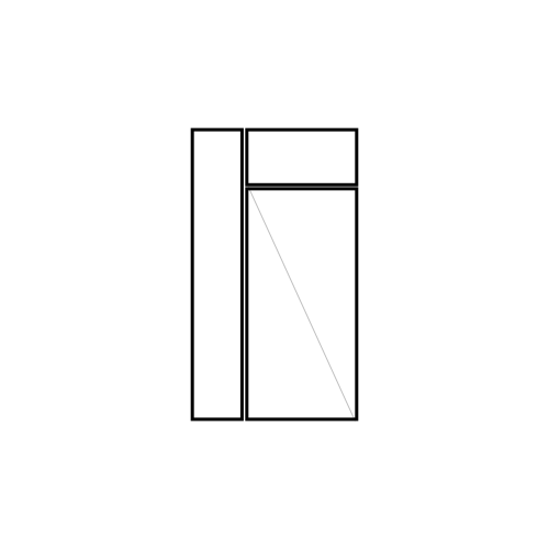 drzwi jednoskrzydłowe rozwierne z naświetlem i panelem bocznym